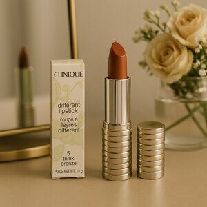 Clinique Different Lipstick Think Bronze #51 Discontinued Shade NIB 0.14oz